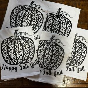 Fall Flour sack kitchen towels
